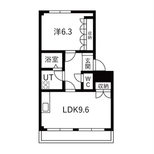 ヴィラ花水木Ⅱ【2階】の間取り