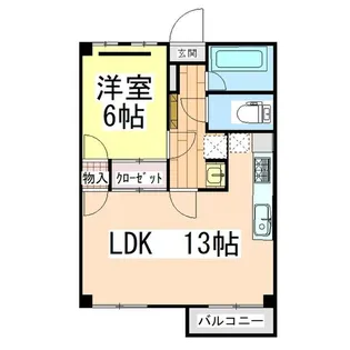 平和第2マンション【3B号室】の間取り