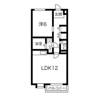 浅見壱番館【401号室】の間取り