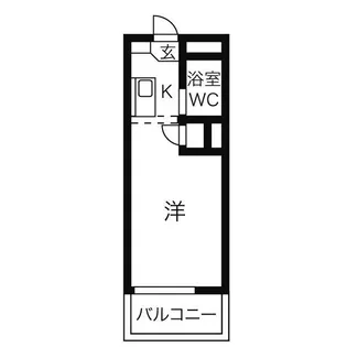 KMハイツ【102号室】の間取り