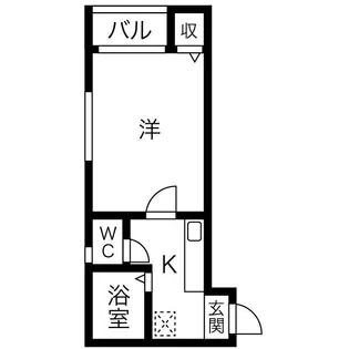 TYK名駅南【105号室】の間取り