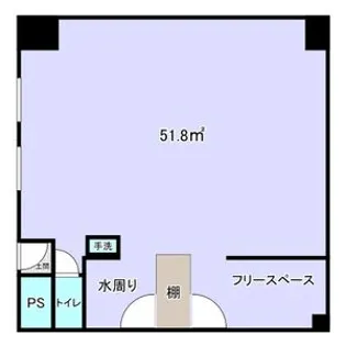ハイツセレナーデ【1F号室】の間取り