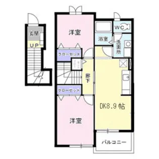 ラフィーネ パレ【2階】の間取り