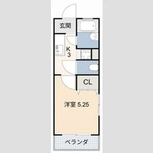 グレース川澄【202号室】の間取り