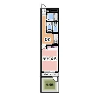 都マンション【1階】の間取り