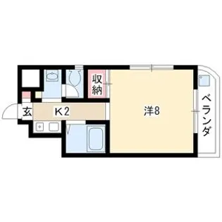 アメニティ岩戸【2階】の間取り