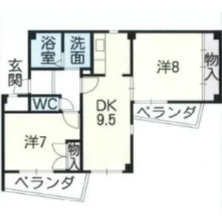 コージーハイツ春日井【1階】の間取り