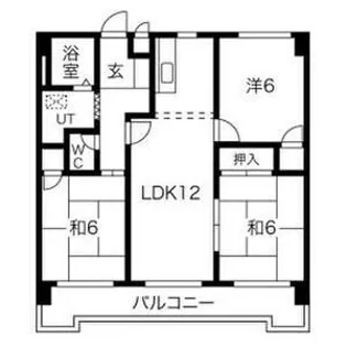 エステート藤薮【4階】の間取り