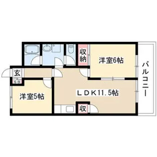 中町田ビル【305号室】の間取り