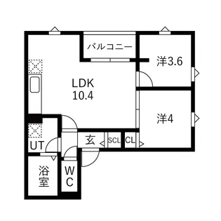 南区西又兵ヱ町AP【2階】の間取り