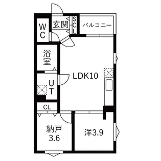 南区西又兵ヱ町AP【3階】の間取り