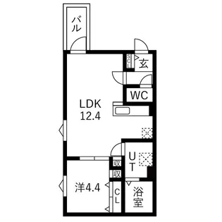 南区西又兵ヱ町AP【1階】の間取り