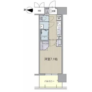 パルティール高畑アネックス【602号室】の間取り