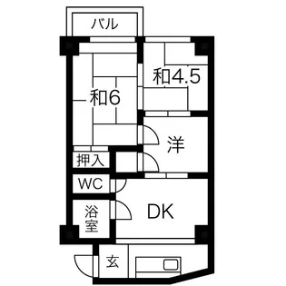 宝第一スカイハイツ【408号室】の間取り
