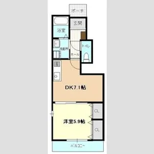 マージェ【1階】の間取り