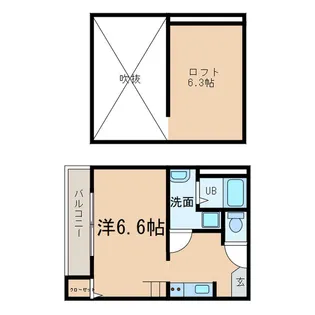 Vita鳴浜【103号室】の間取り