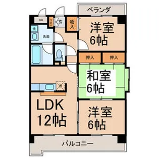 シェモワM【4階】の間取り