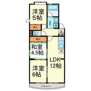 サンパーク大鐘【2階】の間取り