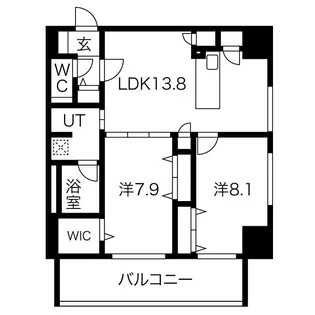 さくらHills NISHIKI Platinum Residence【9階】の間取り
