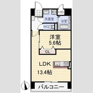 スカーバティー葵【1階】の間取り