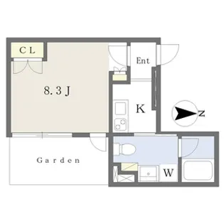 COZY菊井【1階】の間取り