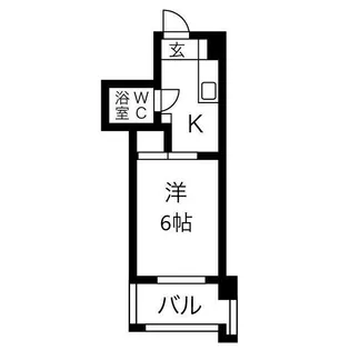 第5七福ビル【306号室】の間取り