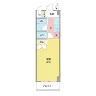 ソレイユYK【2C号室】の間取り