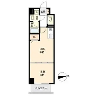 HF名駅北レジデンス EAST【2階】の間取り