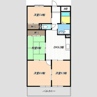レジデンス光和Ⅲ【3階】の間取り