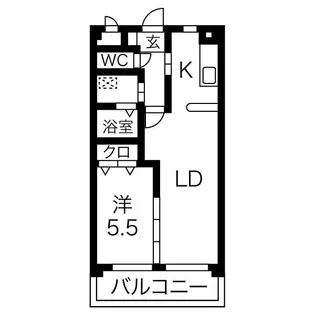 ピースフル・ムーン【302号室】の間取り