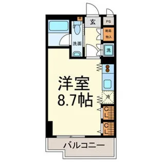 グランルージュ栄 Ⅱ【6階】の間取り