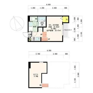 ロタノワール山王【1階】の間取り