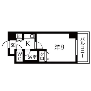 覚王山エクセル【8階】の間取り