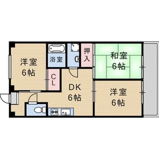 サンテラス森【403号室】の間取り