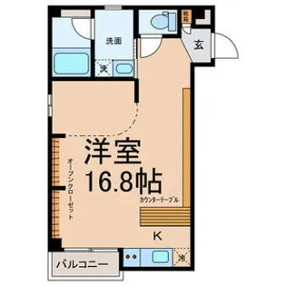 ブローバルコート名西【3階】の間取り