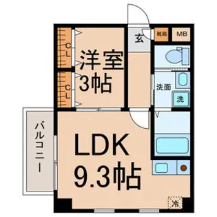 パークアベニュー東山【6階】の間取り