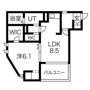 フラット大須【3階】の間取り