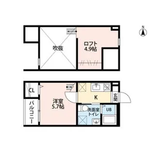 REFINED TASTE 西日置(リファイン【103号室】の間取り
