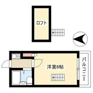 ホワイトハイツ花塚【204号室】の間取り