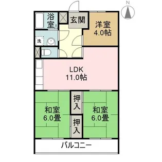 第3アスナロマンション【302号室】の間取り