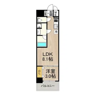 セノアタワー泉【604号室】の間取り