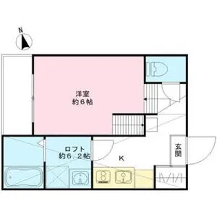 ステータス名駅西【102号室号室】の間取り