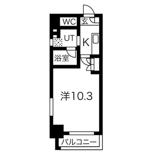 アールズタワー瑞穂運動場西駅前【8階】の間取り