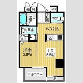セレニティー星ヶ丘【502号室】の間取り