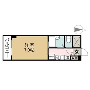 スプリングイセヤマ【8階】の間取り