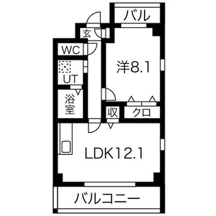 クレセール ノース【301号室】の間取り
