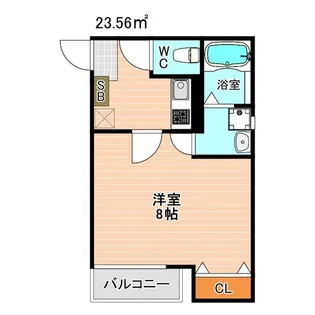 クレフラスト新城【103号室】の間取り
