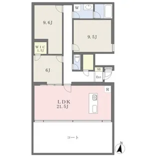 HARVEY RESIDENCE日和【2階】の間取り