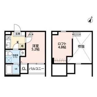 I-kea (アイケア)【201号室】の間取り