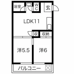 コーポ小池【2階】の間取り